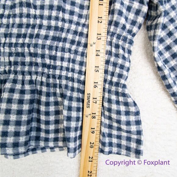 New! Madewell Sophia Top in Textured Windowpane,‎ size S - Picture 11 of 16